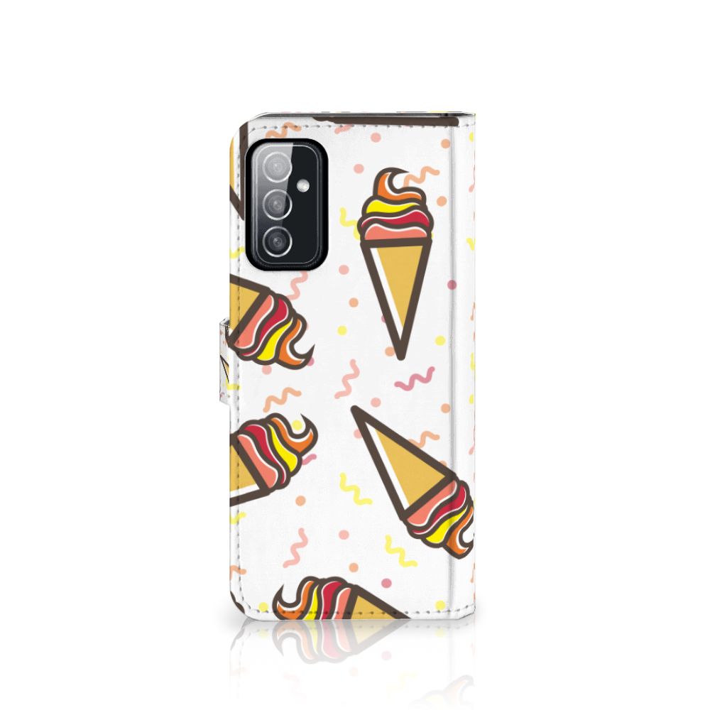 Samsung Galaxy M52 Book Cover Icecream