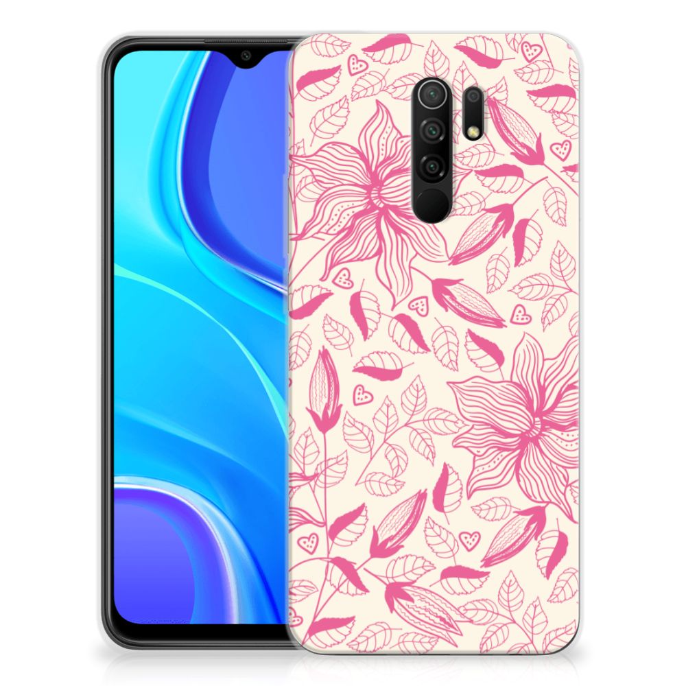 Xiaomi Redmi 9 TPU Case Pink Flowers B2C Telecom