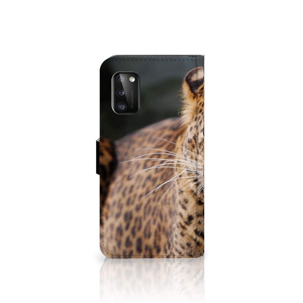 Samsung Galaxy A41 Telefoonhoesje met Pasjes Luipaard
