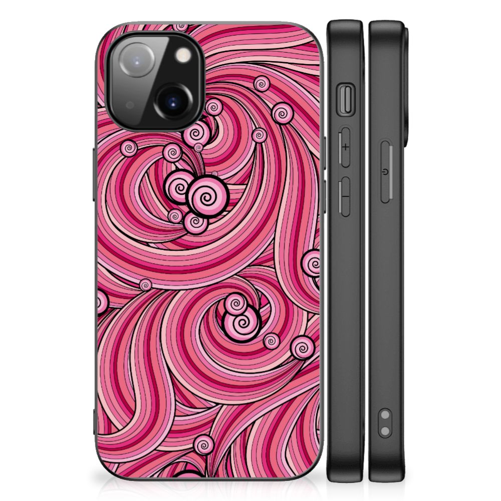 Apple iPhone 13 Leuk Telefoonhoesje Swirl Pink B2C Telecom