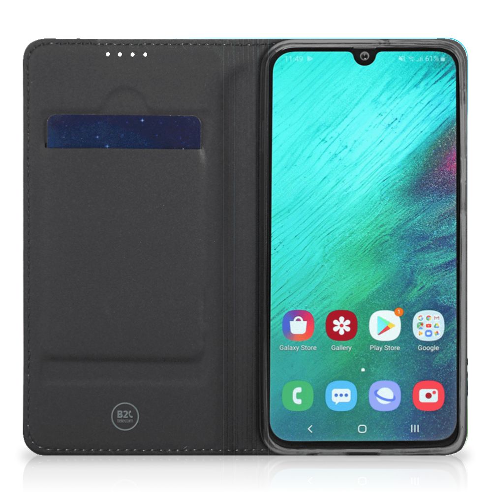 Samsung Galaxy A40 Smart Cover Orchidee Blauw - Cadeau voor je Moeder