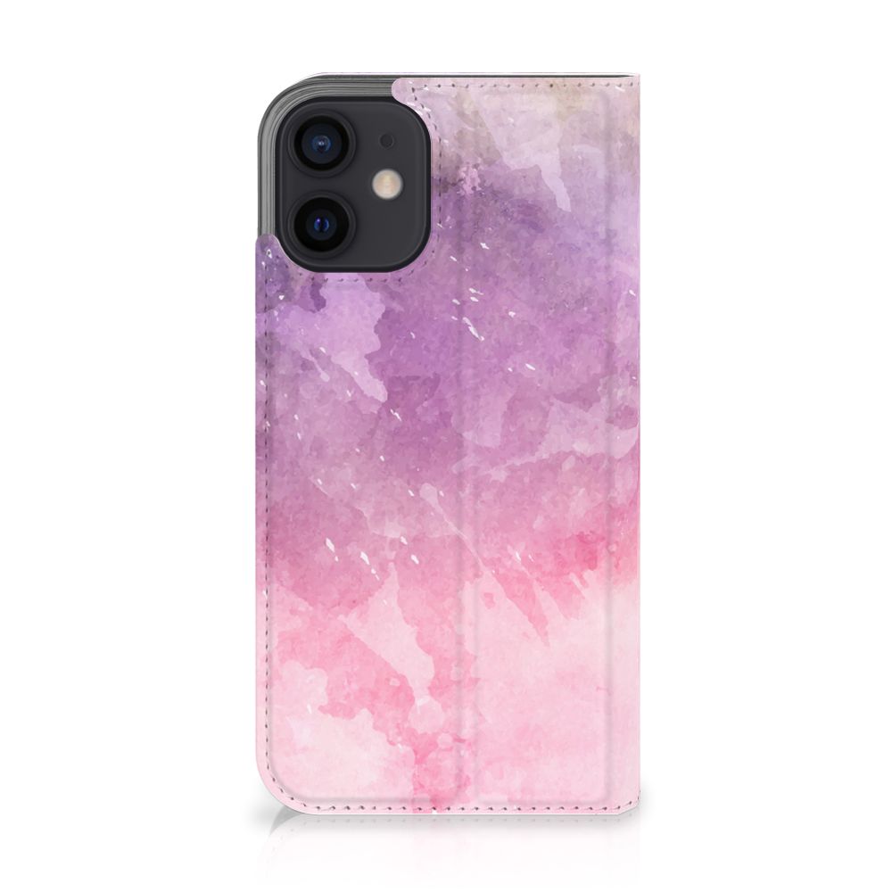 Bookcase iPhone 12 Mini Pink Purple Paint - B2C Telecom