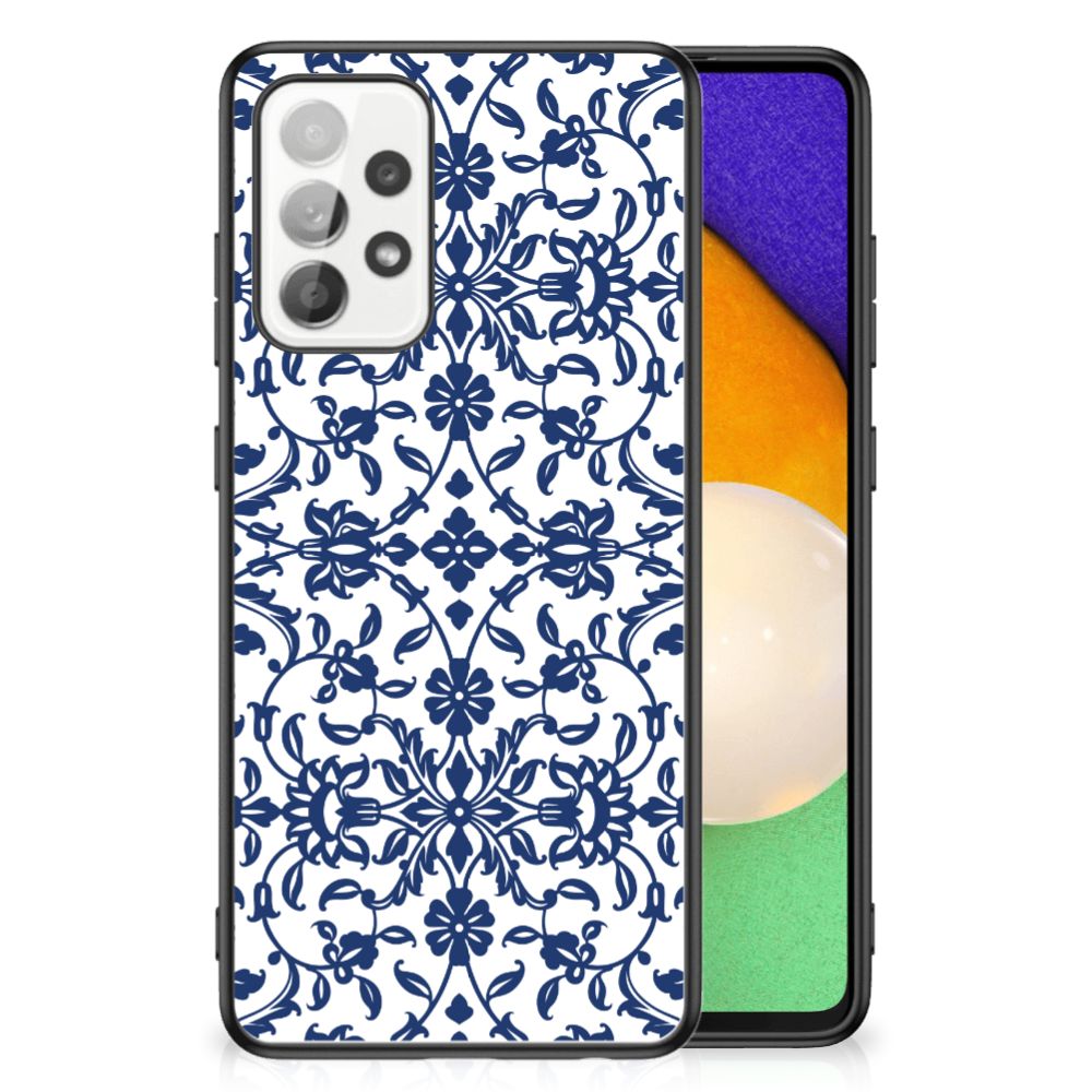 Samsung Galaxy A52 | A52s (5G/4G) Bloemen Hoesje Flower Blue