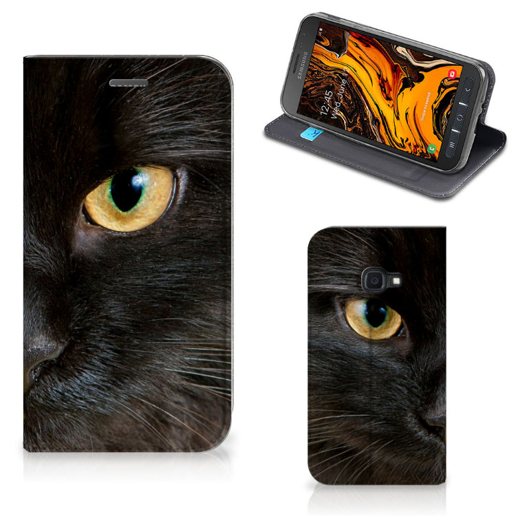 Samsung Galaxy Xcover 4s Hoesje maken Zwarte Kat