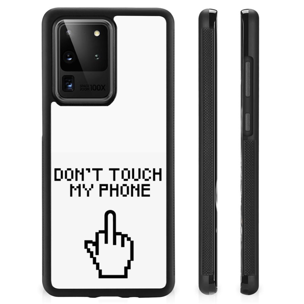 Samsung Galaxy S20 Ultra TPU Hoesje Finger Don't Touch My Phone B2C Telecom