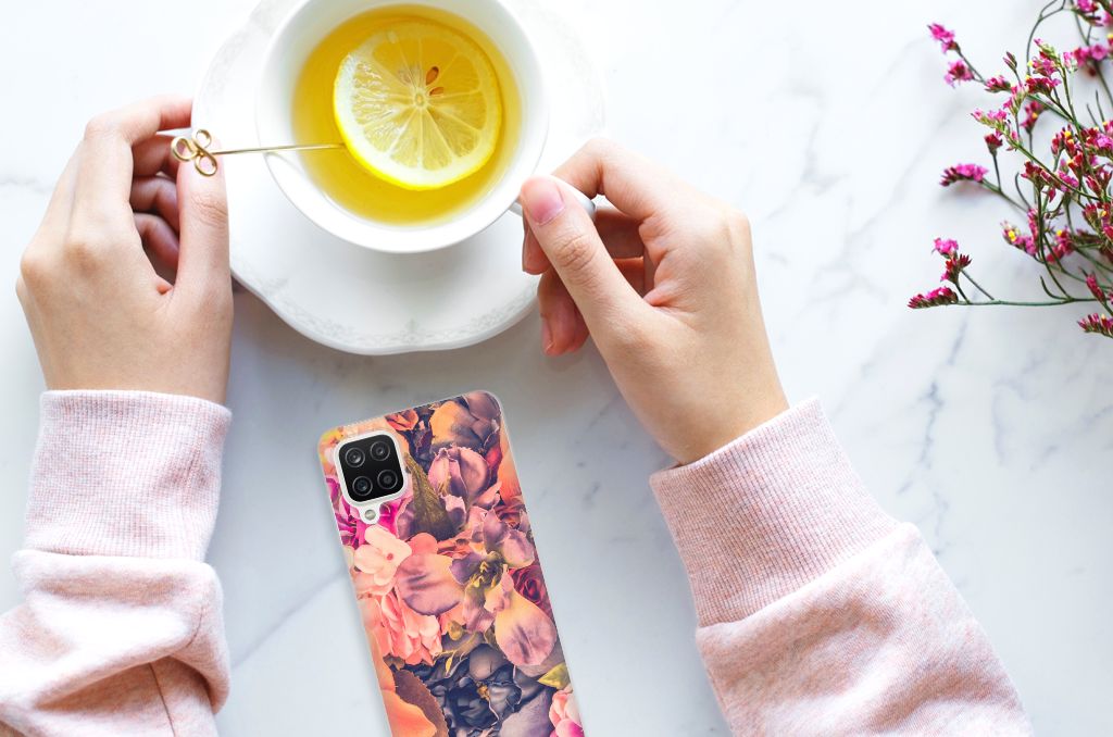 Samsung Galaxy A12 TPU Case Bosje Bloemen