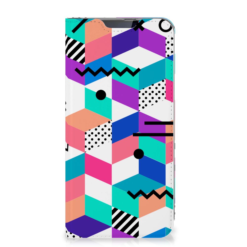 Samsung Galaxy A60 Stand Case Blokken Kleurrijk