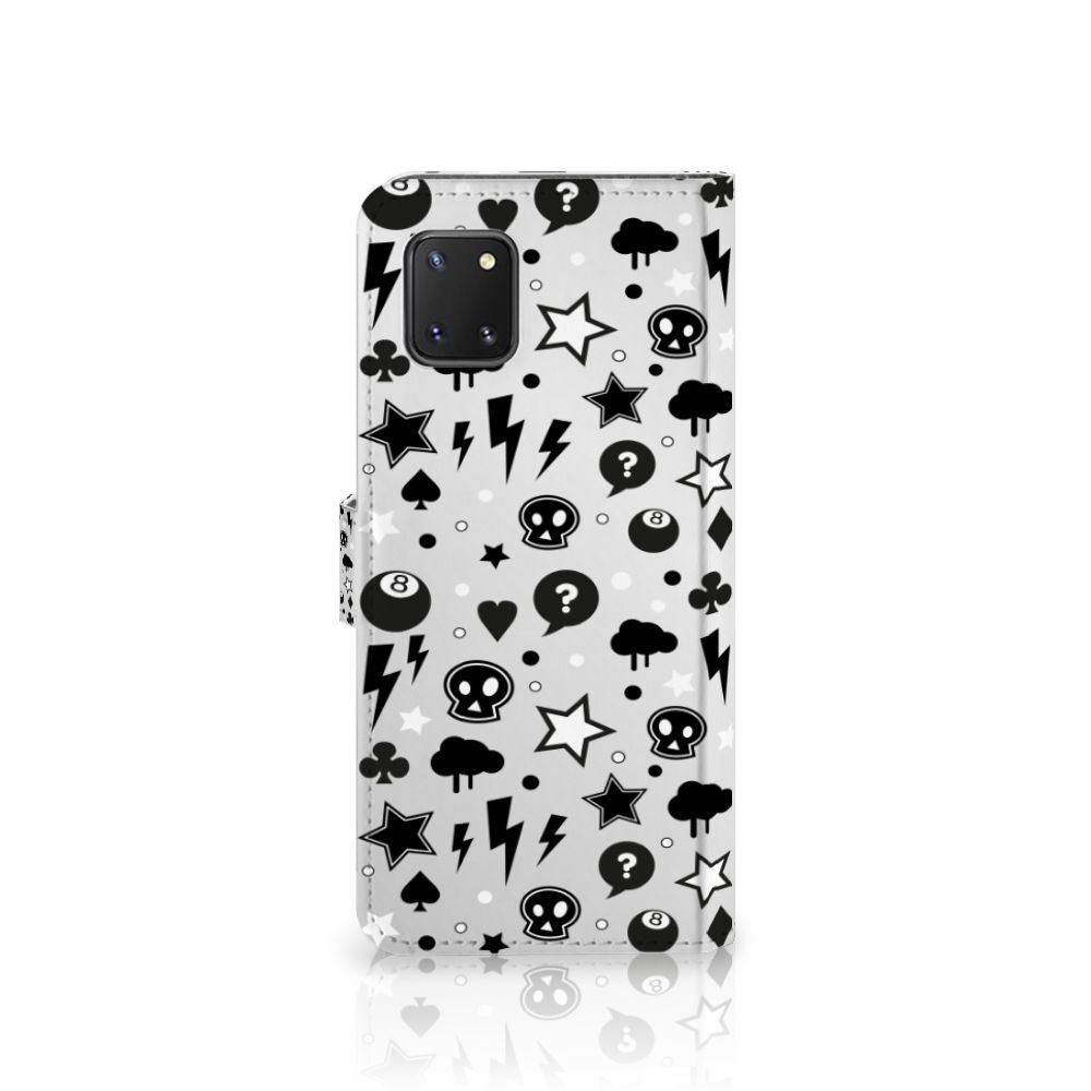 Telefoonhoesje met Naam Samsung Note 10 Lite Silver Punk