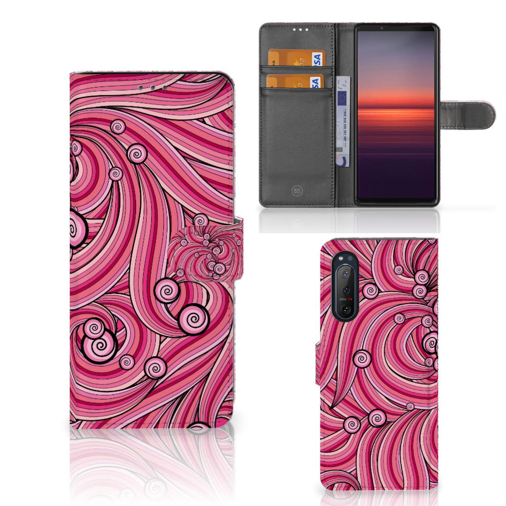 Sony Xperia 5II Hoesje Swirl Pink