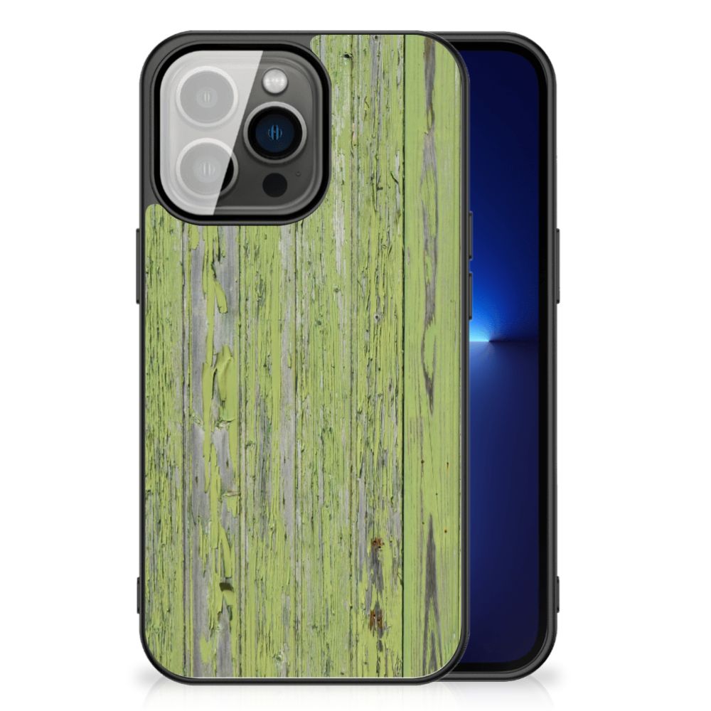 iPhone 13 Pro Houten Print Telefoonhoesje Green Wood B2C Telecom