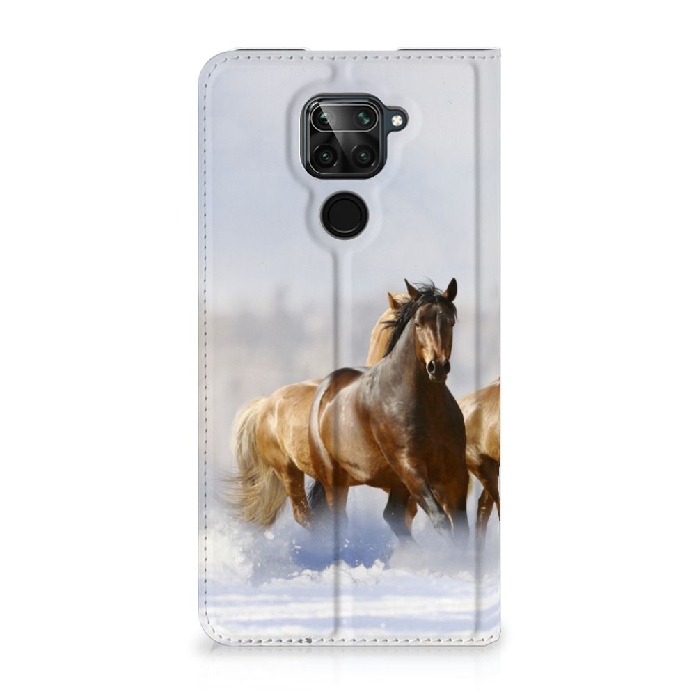 Xiaomi Redmi Note 9 Hoesje maken Paarden met prachtige paardenprint op een smartphonehoesje.