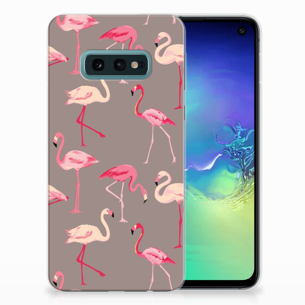 Samsung Galaxy S10e TPU Hoesje Flamingo