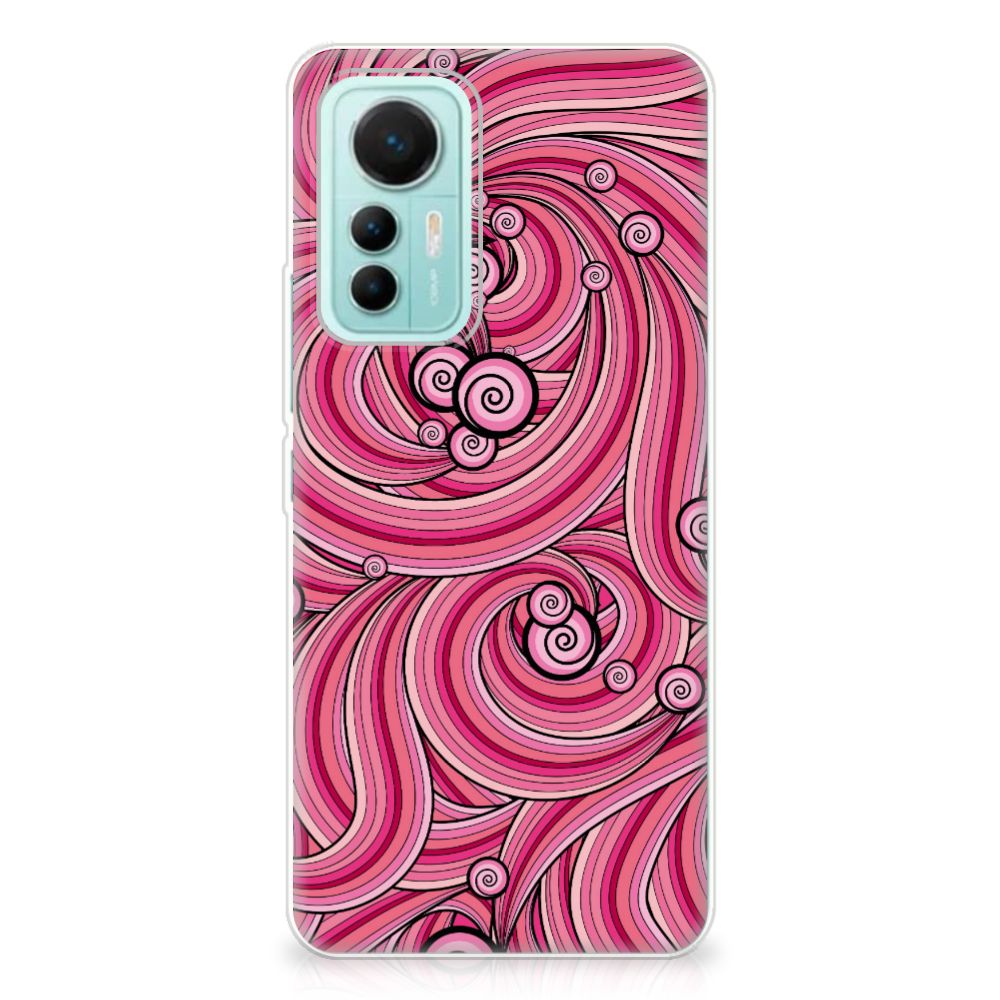Xiaomi 12 Lite Hoesje maken Swirl Pink B2C Telecom