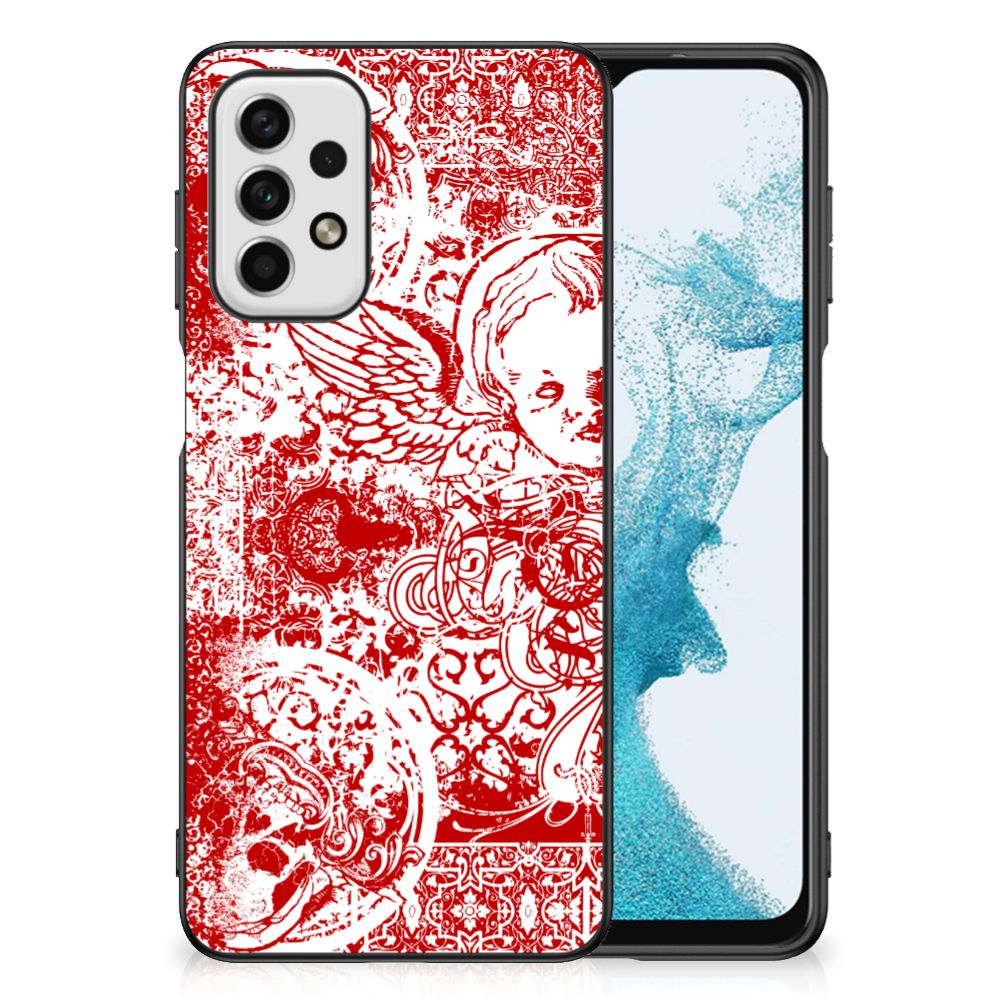 Telefoonhoesje Samsung Galaxy A23 Angel Skull Rood B2C Telecom