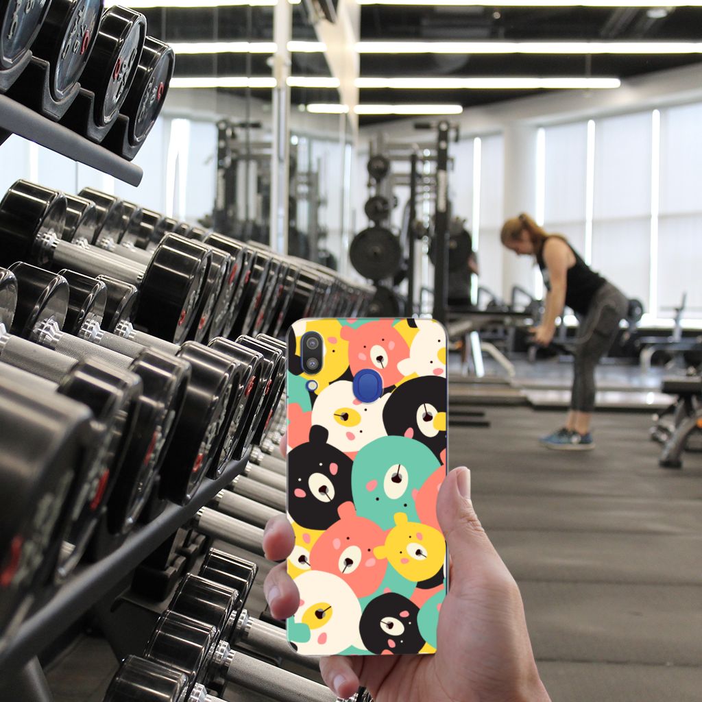 Samsung Galaxy M20 (Power) Telefoonhoesje met Naam Bears