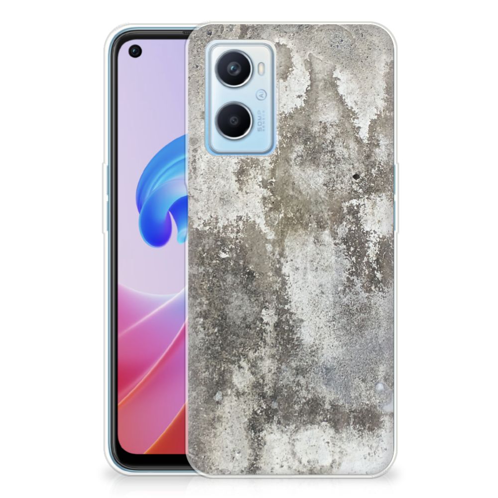 OPPO A96 | OPPO A76 TPU Siliconen Hoesje Beton Print B2C Telecom