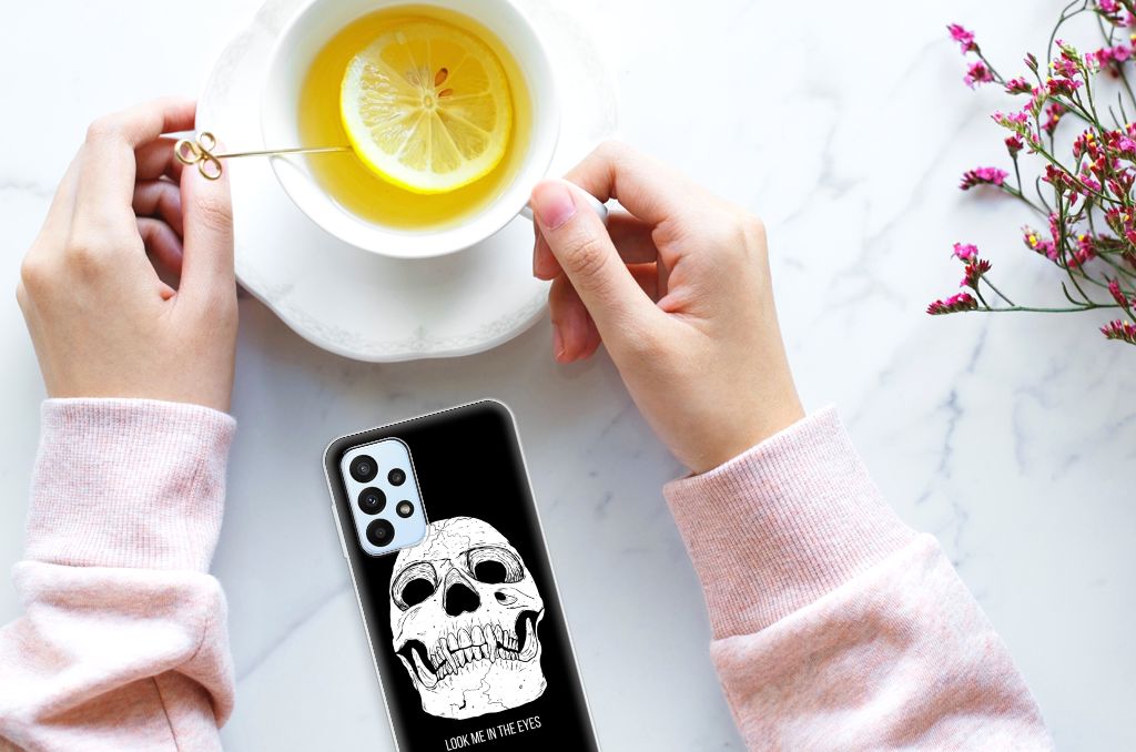 Silicone Back Case Samsung Galaxy A23 Skull Eyes B2C Telecom