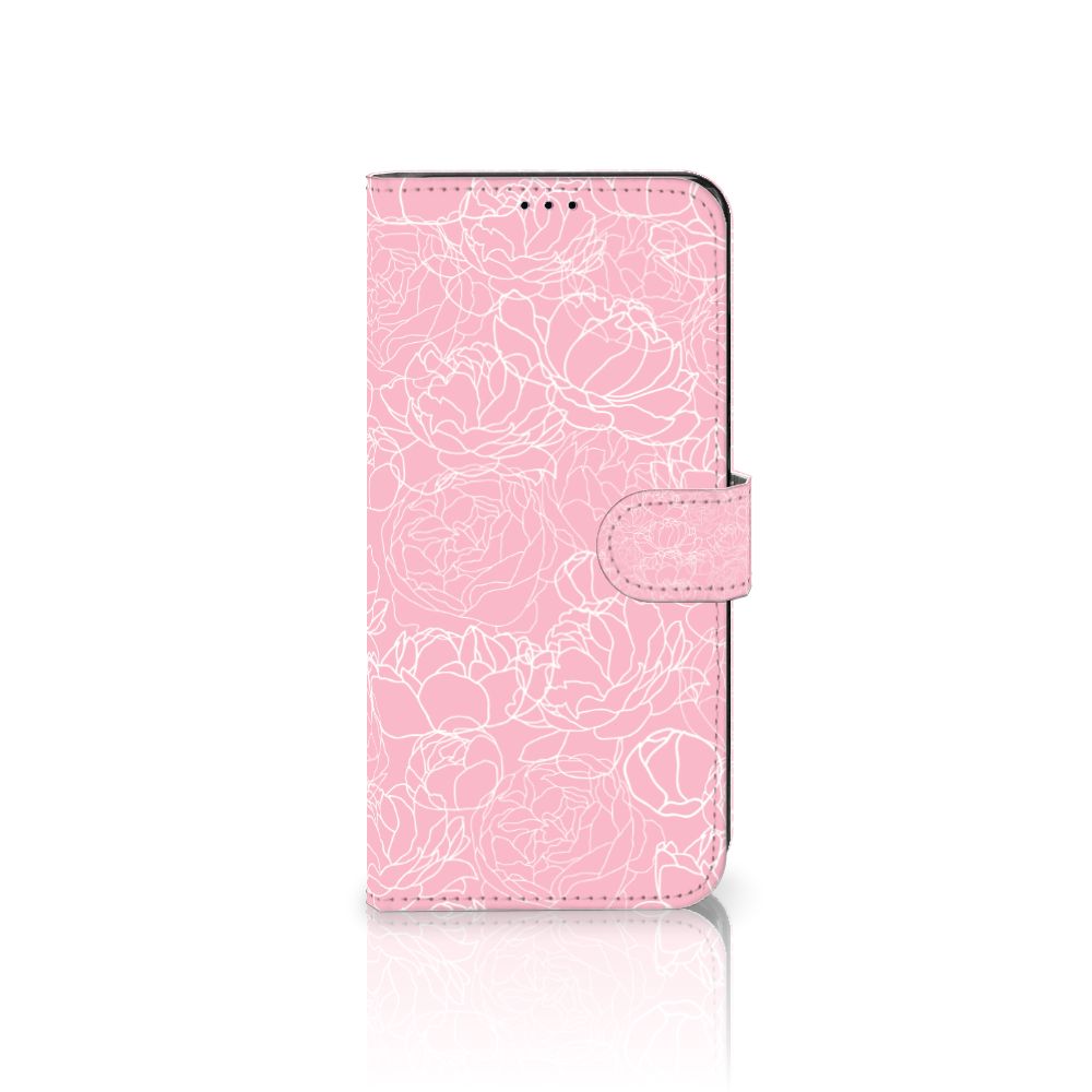 Motorola Edge 30 Pro Hoesje White Flowers