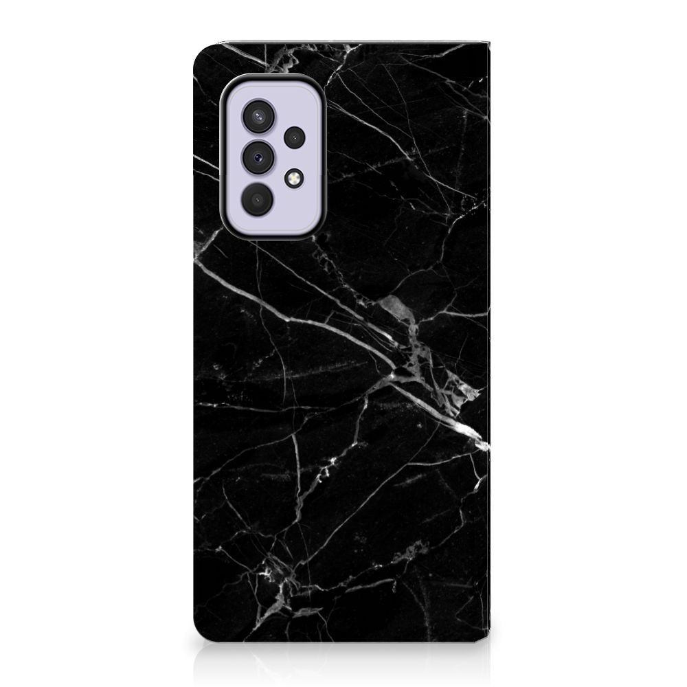 Samsung Galaxy A33 5G Standcase Marmer Zwart - Origineel Cadeau Vader - B2C Telecom