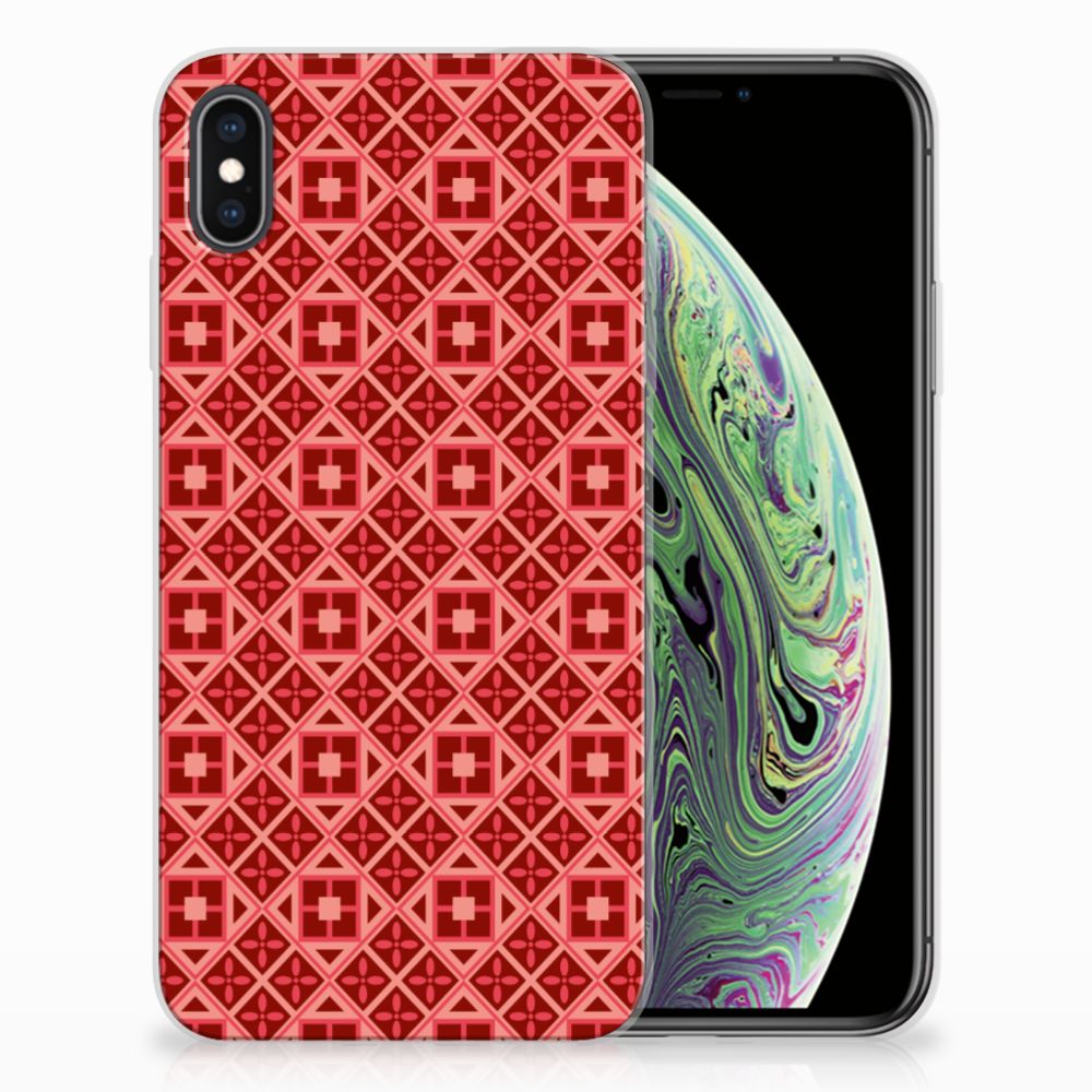Apple iPhone Xs Max TPU bumper Batik Rood