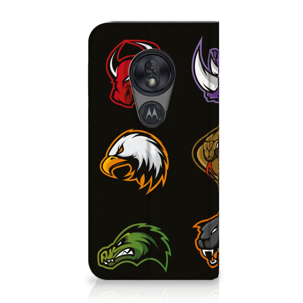 Motorola Moto G7 Play Magnet Case Cartoon with various colorful cartoon character designs.