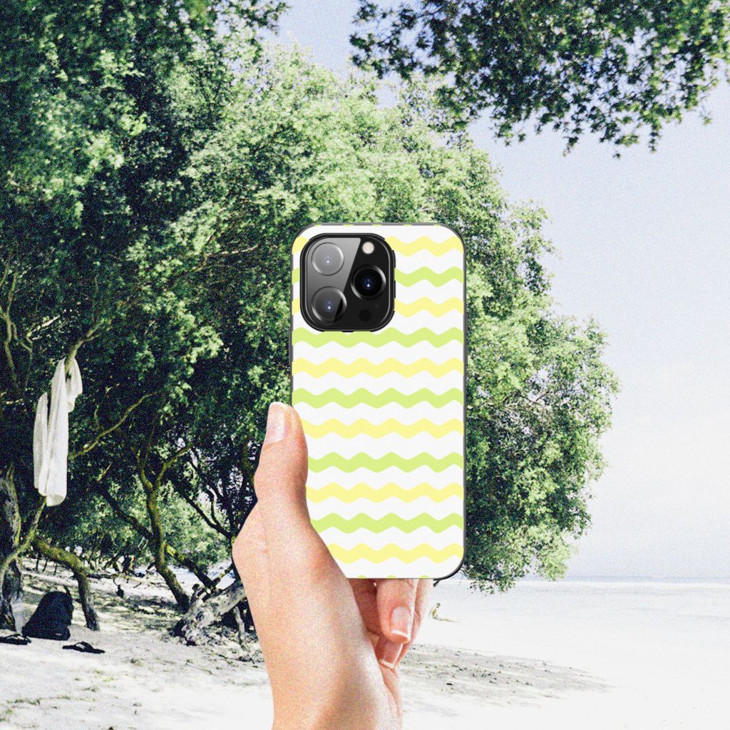 iPhone 14 Pro Back Case Waves Yellow B2C Telecom