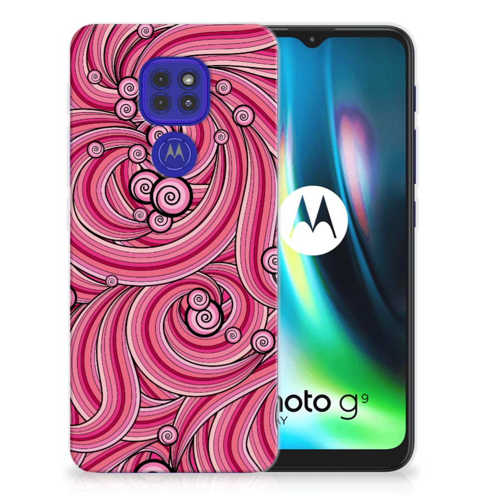 Motorola Moto G9 Play | E7 Plus Hoesje maken Swirl Pink B2C Telecom