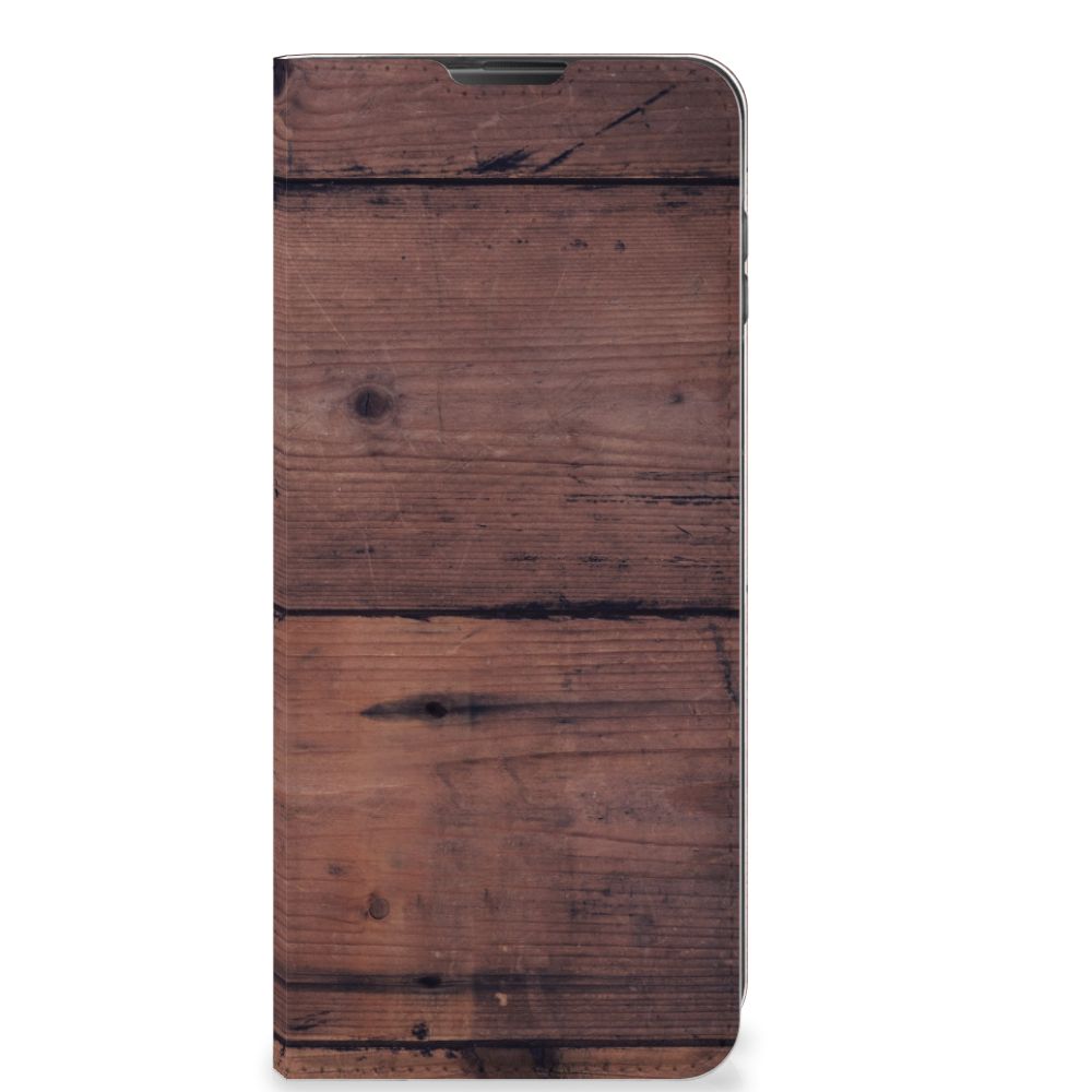 Motorola Moto G 5G Plus Book Wallet Case Old Wood - B2C Telecom