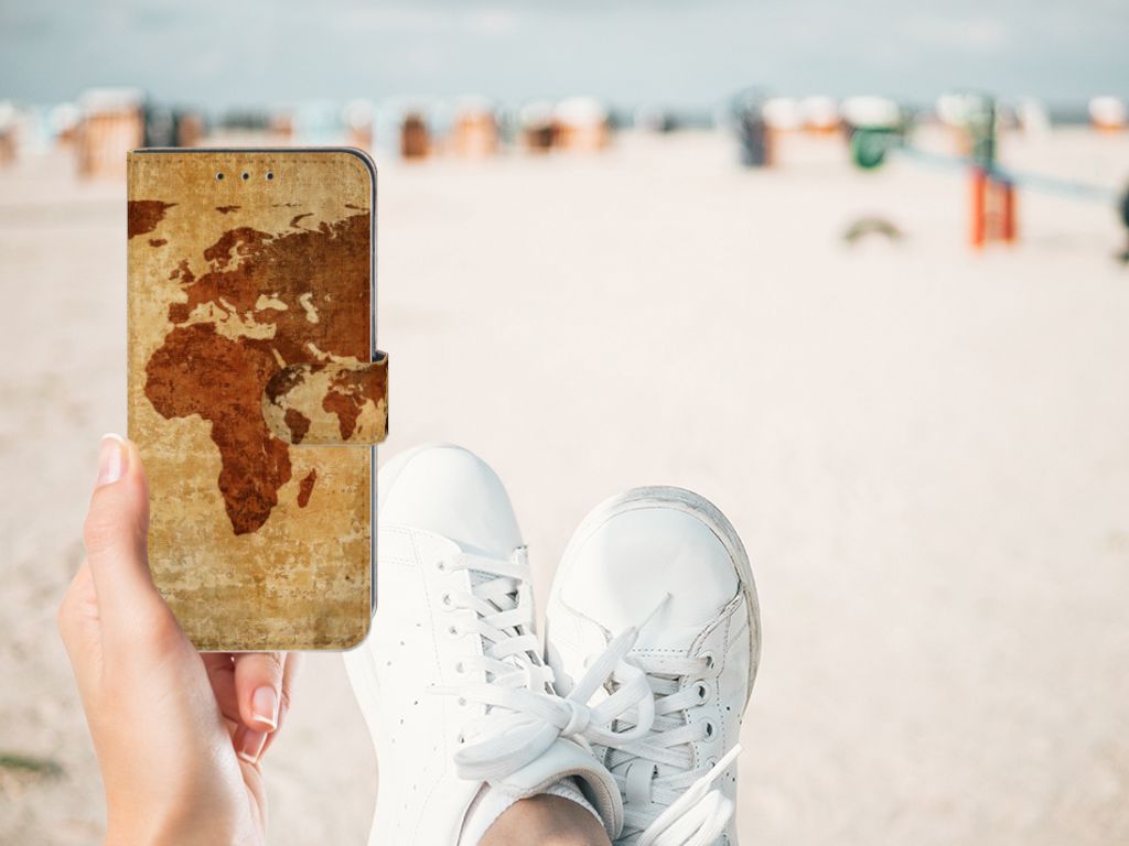Xiaomi Redmi 8A Flip Cover Wereldkaart