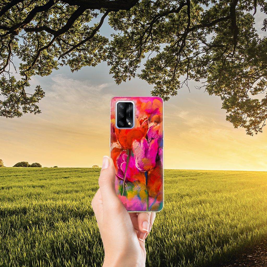 Hoesje maken OPPO A74 4G Tulips B2C Telecom