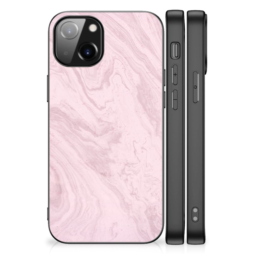 Apple iPhone 13 Marmeren Print Telefoonhoesje Marble Pink - Origineel Cadeau Vriendin B2C Telecom