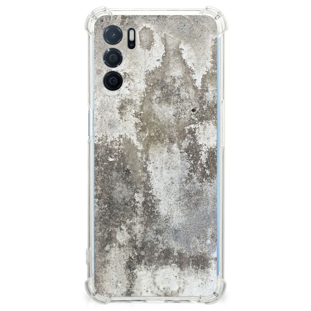 OPPO A16 | A16s | A54s Anti-Shock Hoesje Beton Print