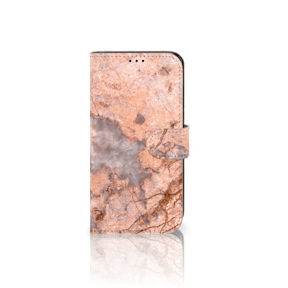 Samsung Galaxy S7 Edge Bookcase Marmer Oranje