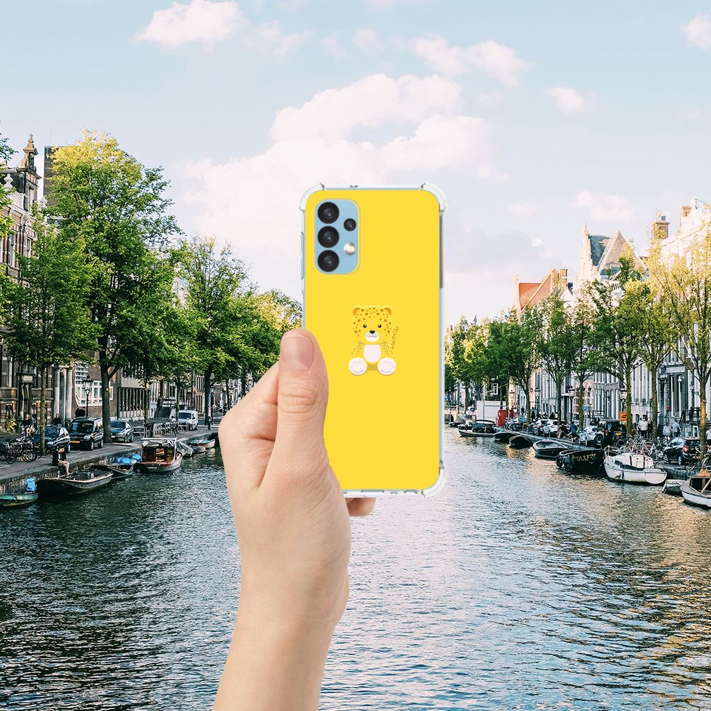 Samsung Galaxy A13 (4G) Stevig Bumper Hoesje Baby Leopard B2C Telecom