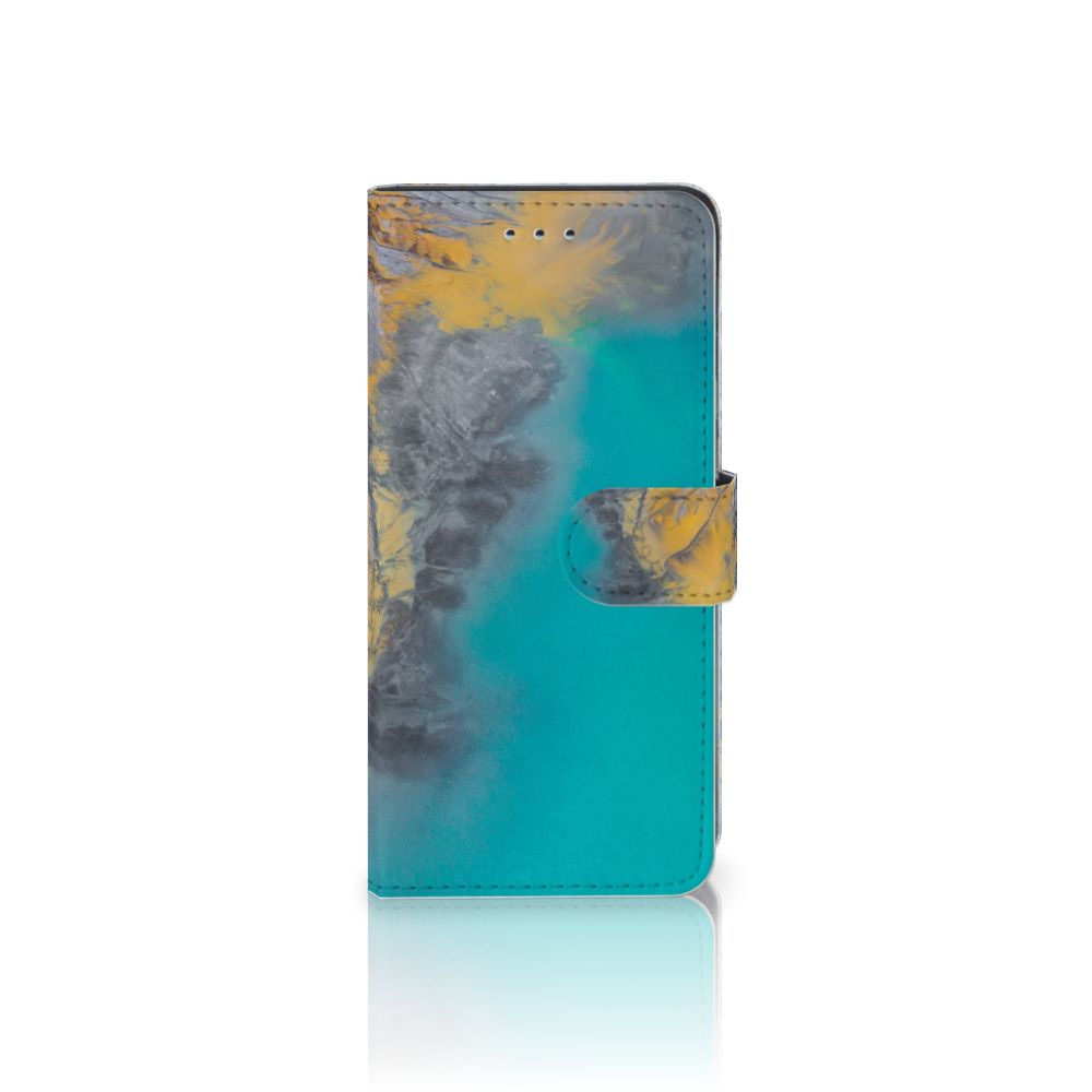Xiaomi Redmi K20 Pro Bookcase Marble Blue Gold