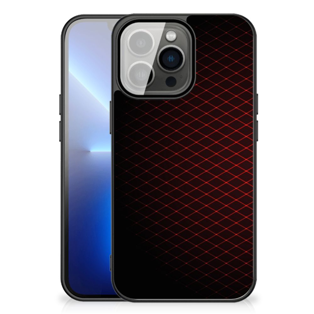 iPhone 13 Pro Max Back Case Geruit Rood B2C Telecom
