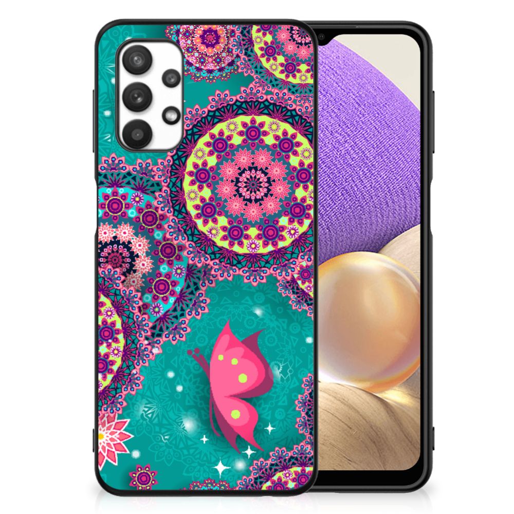 Samsung Galaxy A32 5G Leuk Telefoonhoesje Cirkels en Vlinders