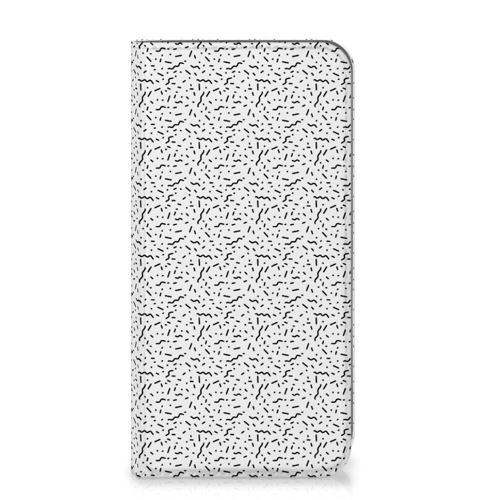 Apple iPhone Xs Max Hoesje met Magneet Stripes Dots