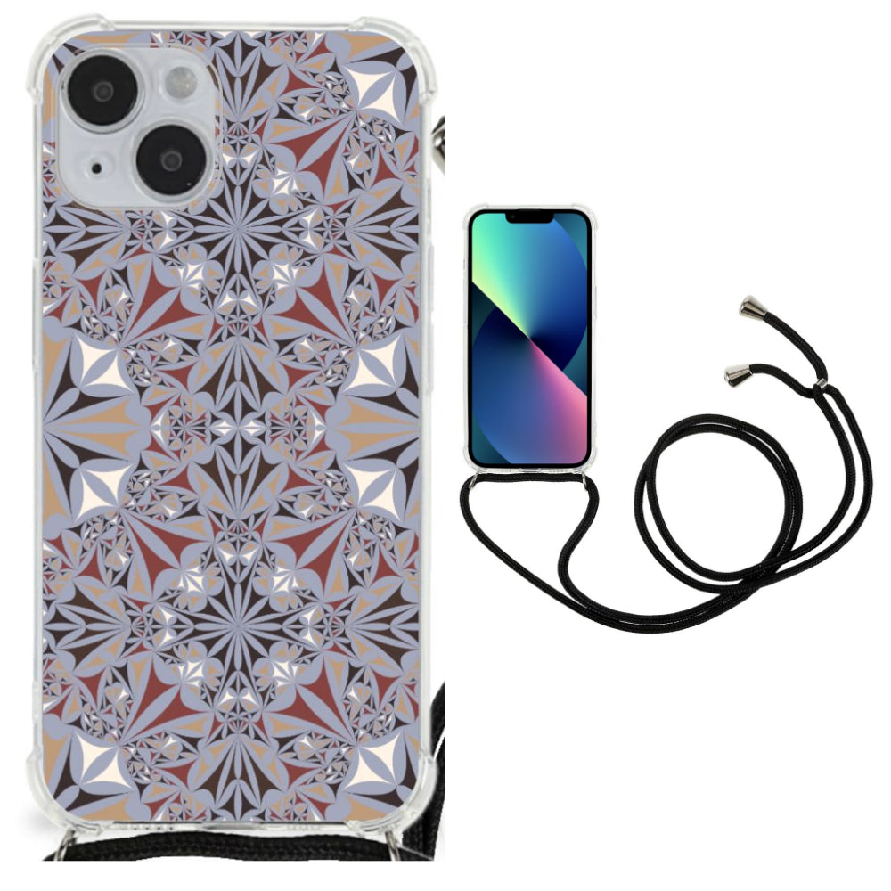 iPhone 14 Plus Anti-Shock Hoesje Flower Tiles