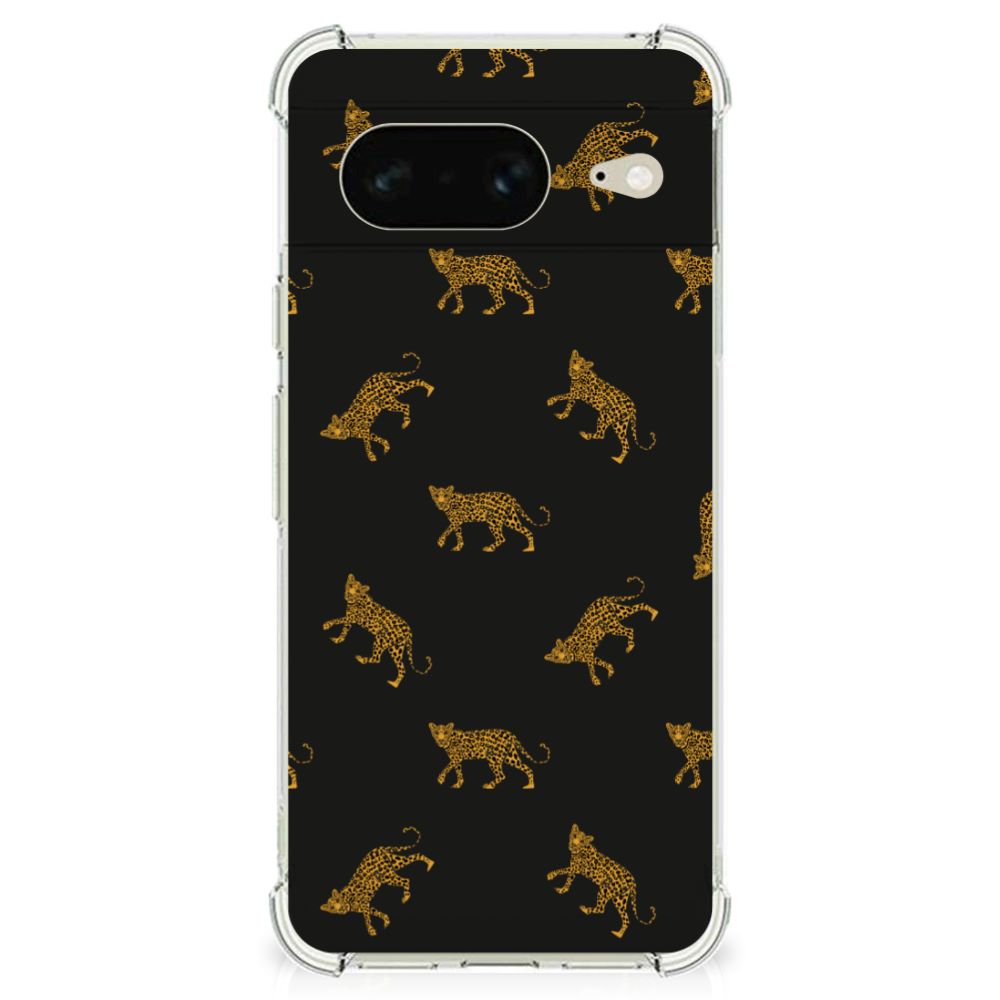 Case Anti-shock voor Google Pixel 8 Leopards