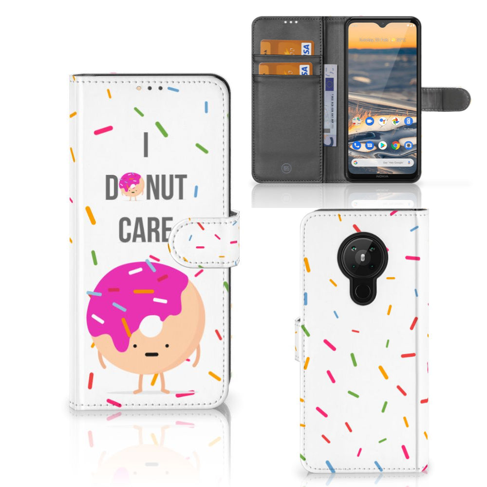 Nokia 5.3 Book Cover Donut Roze