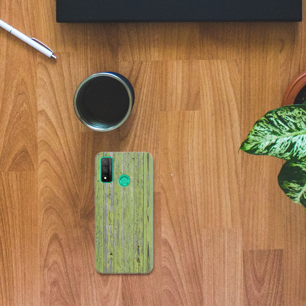 Huawei P Smart 2020 Bumper Hoesje Green Wood