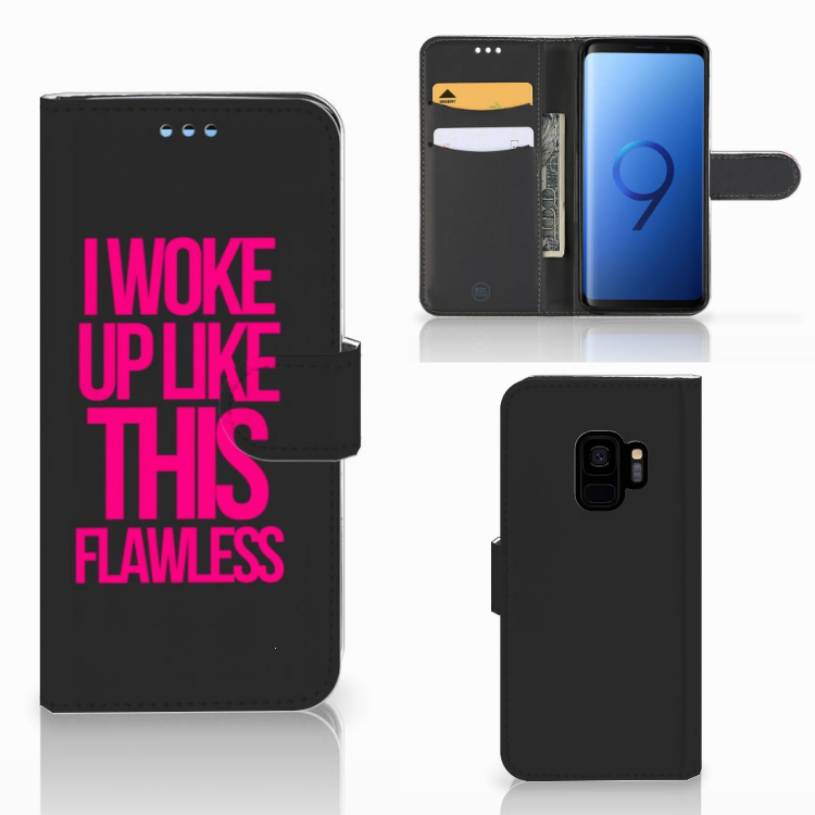 Samsung Galaxy S9 Hoesje met naam Woke Up - Origineel Cadeau Zelf Maken