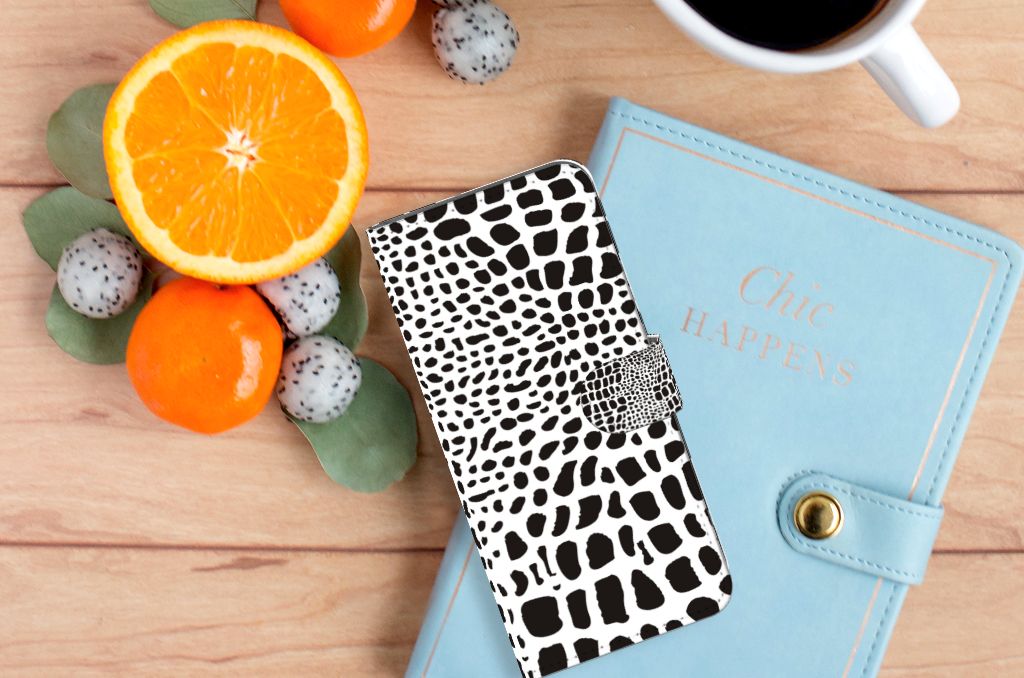 Xiaomi Redmi 10C Telefoonhoesje met Pasjes Slangenprint