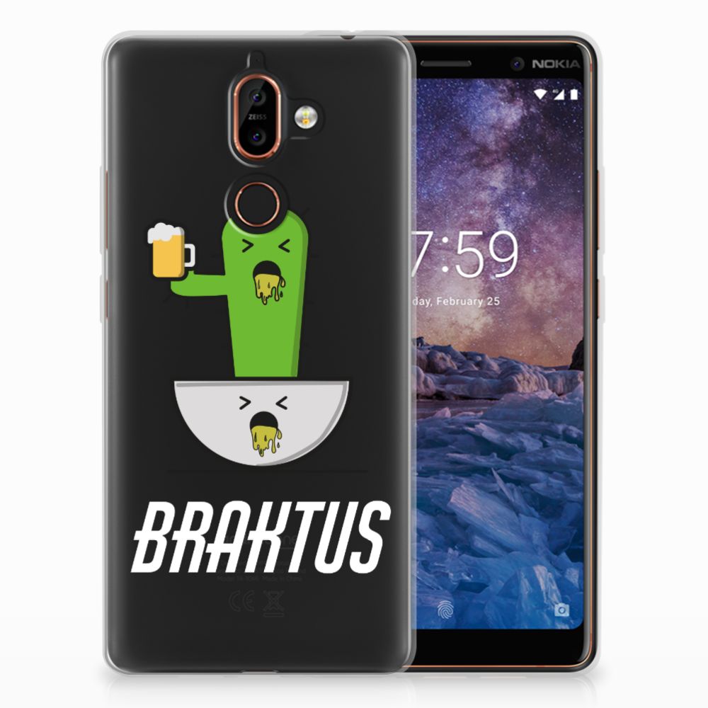 Nokia 7 Plus Telefoonhoesje met Naam Braktus