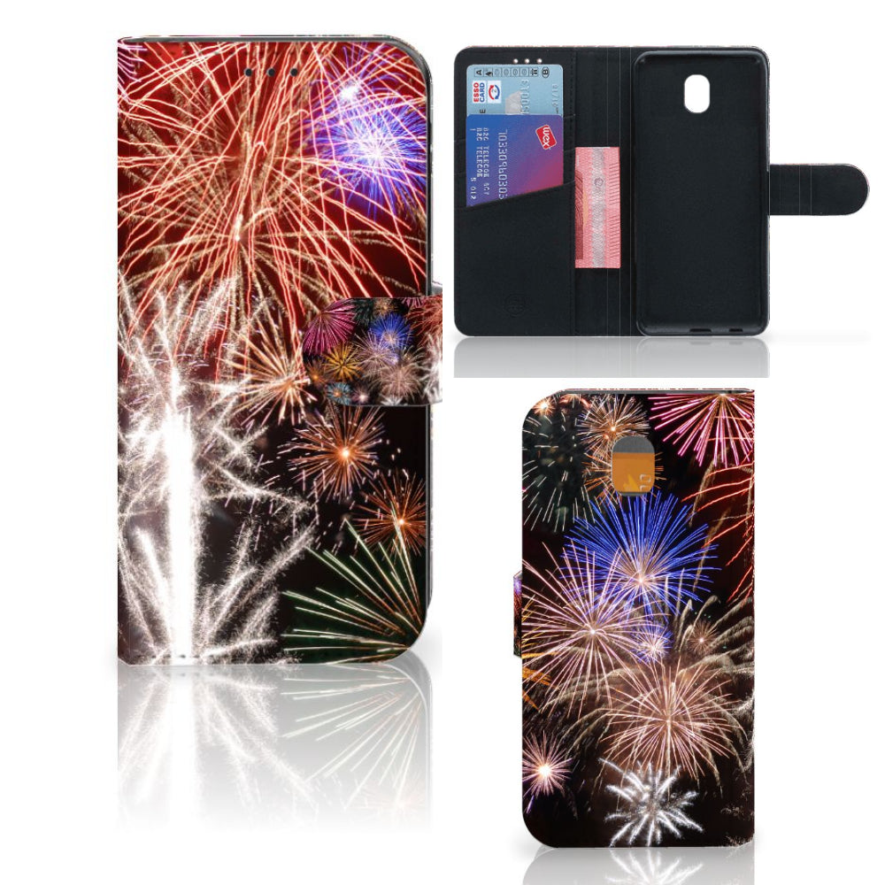 Samsung Galaxy J5 2017 Wallet Case met Pasjes Vuurwerk