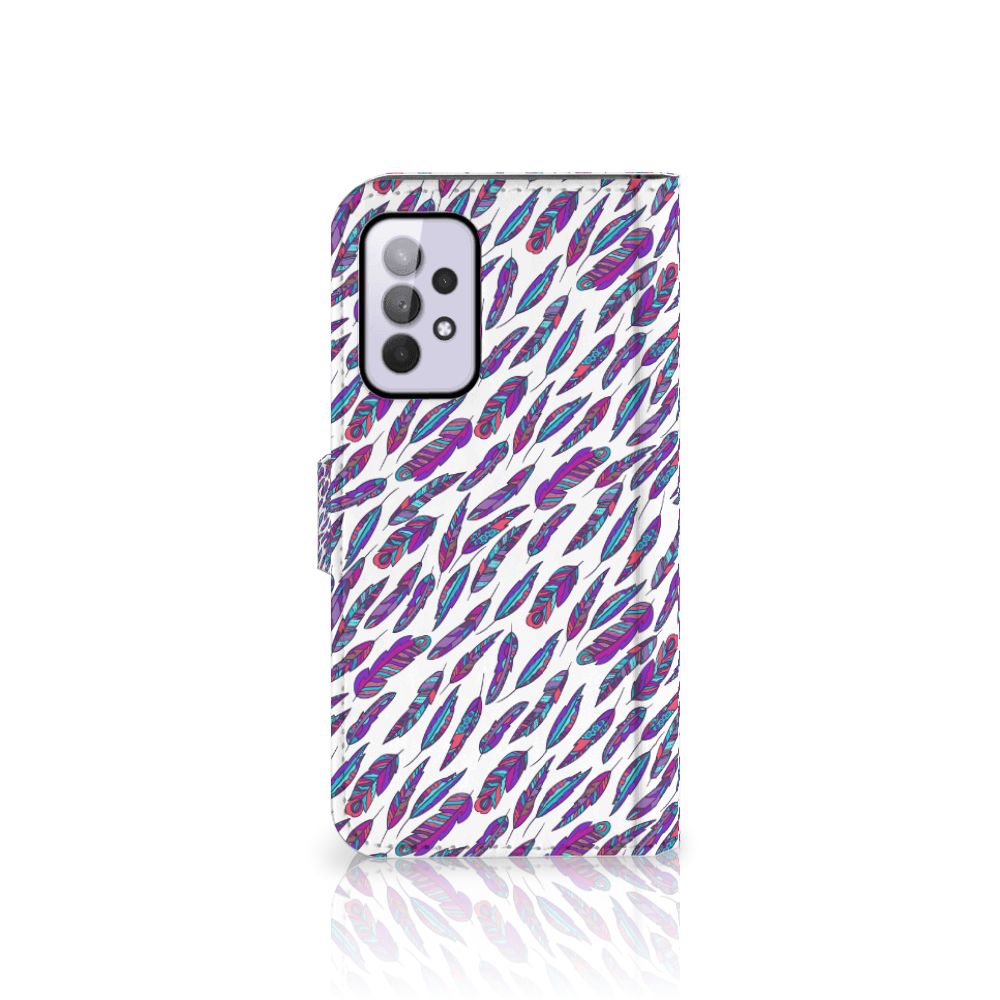 Samsung Galaxy A33 5G Telefoon Hoesje Feathers Color