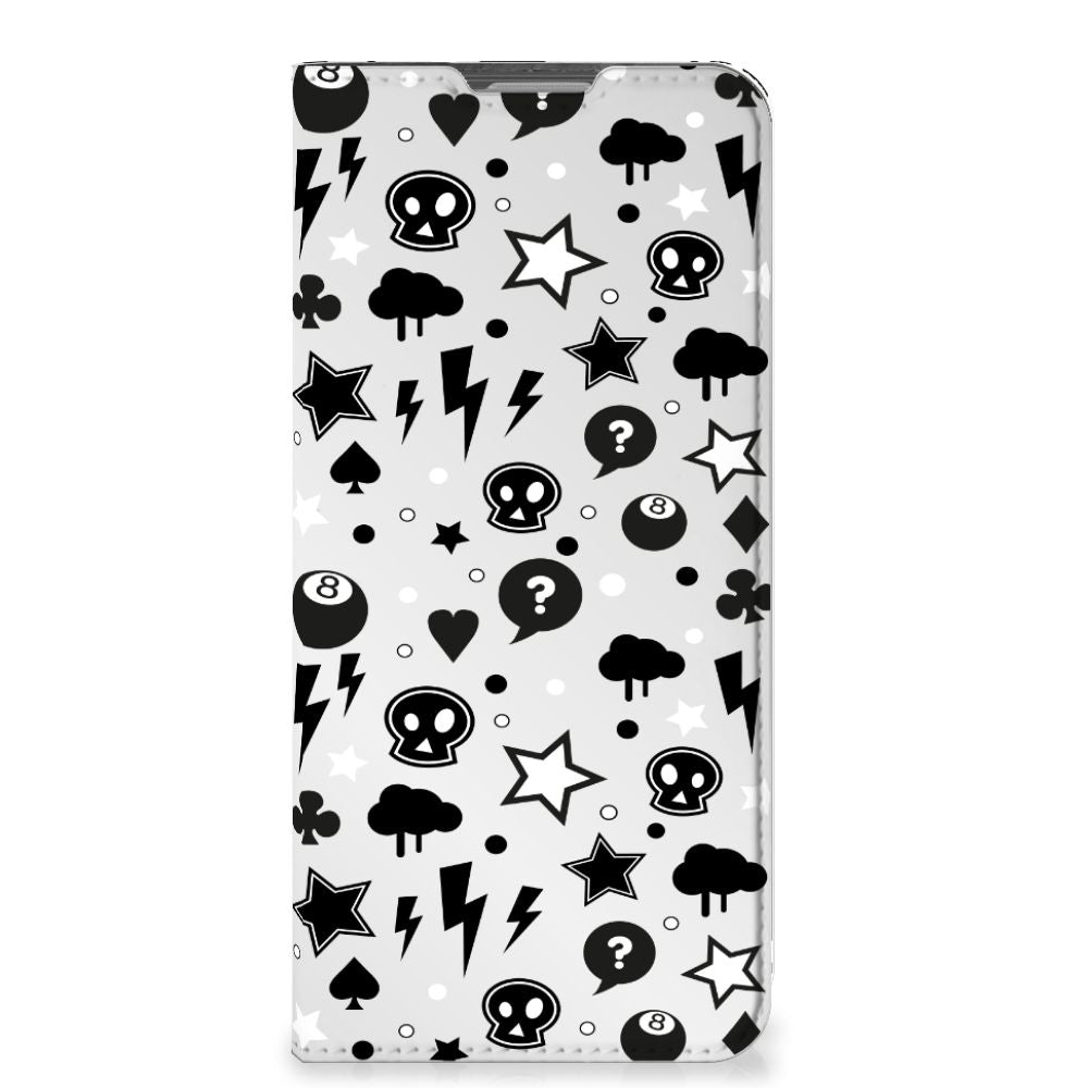 Mobiel BookCase OPPO Reno8 Lite Silver Punk - B2C Telecom