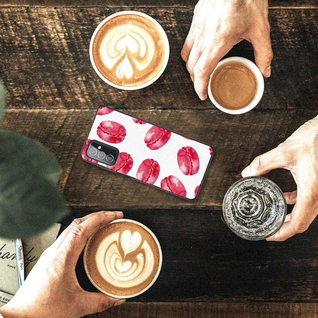 Samsung Galaxy M52 Back Cover Hoesje Pink Macarons B2C Telecom