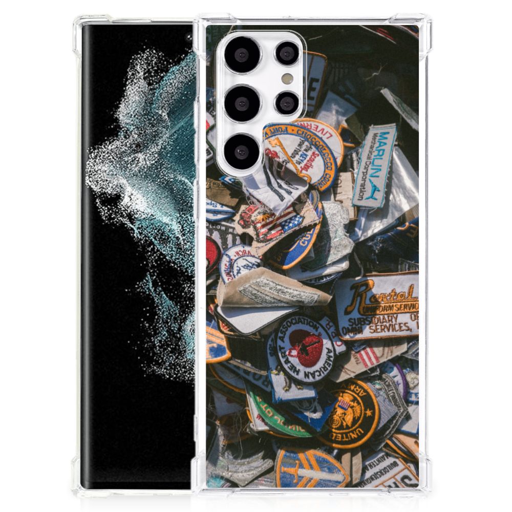 Samsung Galaxy S22 Ultra Anti-shock Hoesje met foto Badges B2C Telecom